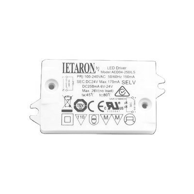 50 / 60Hz 51.5x33x17 ইউনিভার্সাল LED ড্রাইভার LETARON 170 / 300mA 3.6 / 4W
